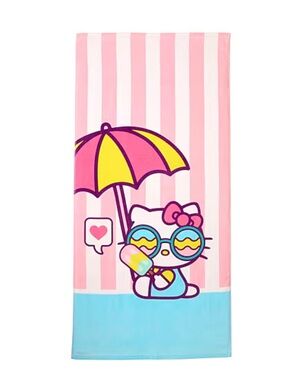 HELLO KITTY by SANRIO Summer Beach Towel in Pink